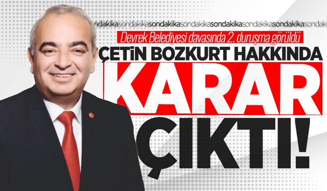 Devrek Belediyesi davasında 2. duruşma görüldü: Çetin Bozkurt’un adli kontrolü kaldırıldı