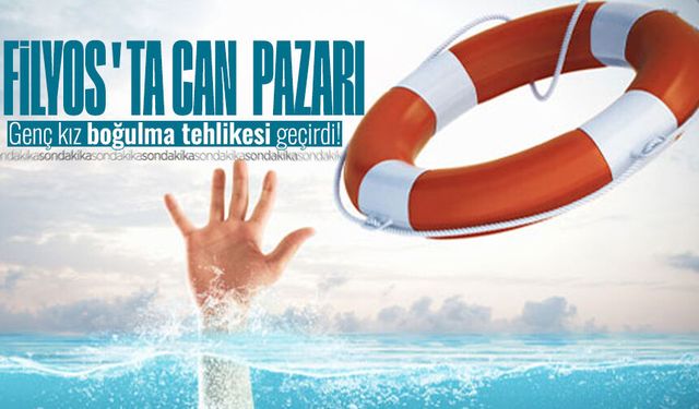 Filyos'ta korku dolu anlar: Genç kız boğulma tehlikesi geçirdi!