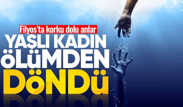 Filyos'ta yaşlı kadın kramp girmesi sonucu boğulma tehlikesi geçirdi