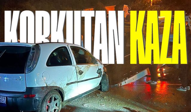 Kozlu sahil yolunda korkutan kaza