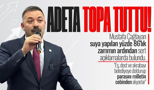 Mustafa Çağlayan'dan CHP'ye salvo: "Eş, dost ve akrabayı belediyeye doldurup parasını milletin cebinden alıyorlar"