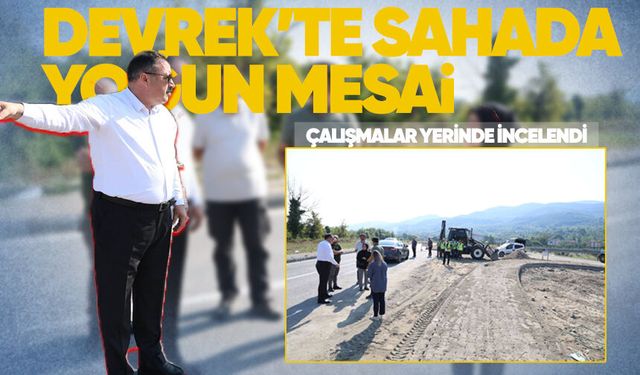 Devrek'te sahada yoğun mesai
