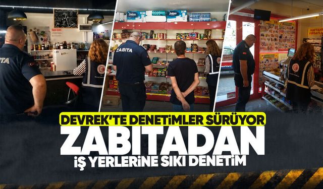 Zabıtadan iş yerlerine sıkı denetim