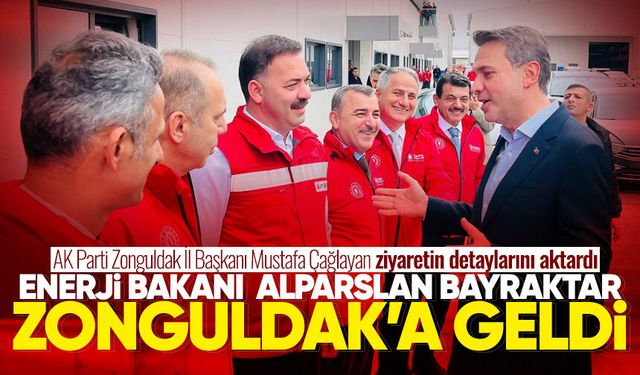 Enerji Bakanı Alparslan Bayraktar Zonguldak'a geldi