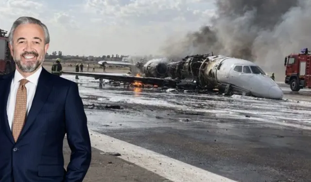Hamdi Akın'a ait İstanbul'dan kalkan jet, Libya'ya inişte alev aldı