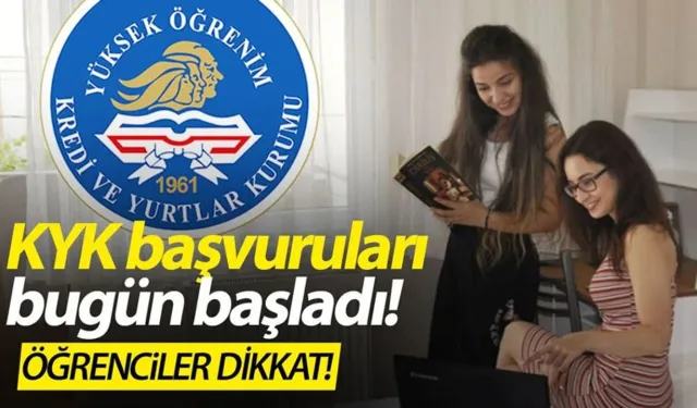 KYK burs ve kredi başvuruları başladı! Kimler başvurabilir, son tarih ne zaman?