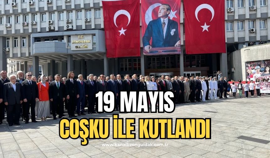 Zonguldak’ta 19 Mayıs tören ile kutlandı