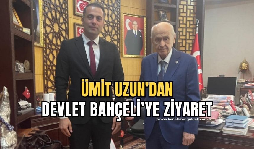 Elvanpazarcık Belediye Başkanı Ümit Uzun'dan, Devlet Bahçeli'ye ziyaret