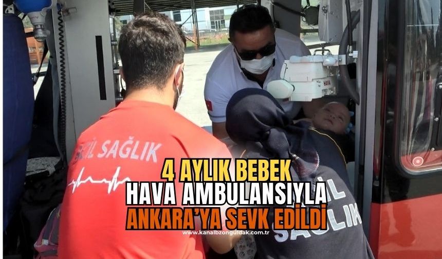 Hava ambulansı 4 aylık Yiğit için havalandı