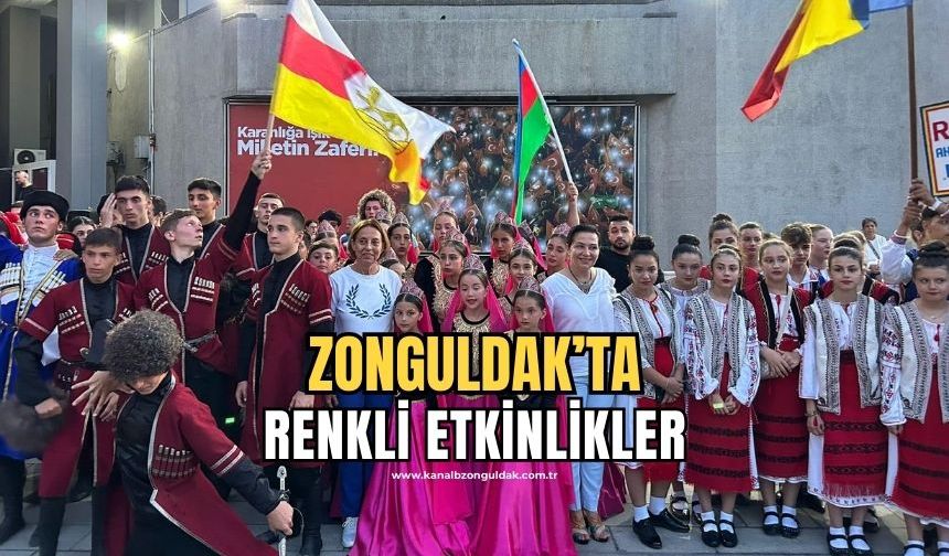 Zonguldak’ta Uluslararası Halk Dansları Rüzgarı Esti