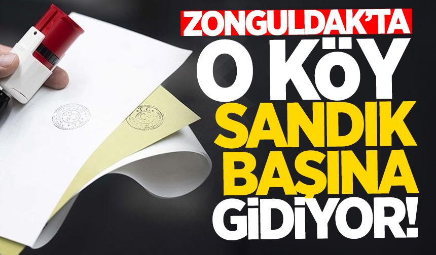 Çaycuma'da Ahatlı Köyü sandık başına gidiyor