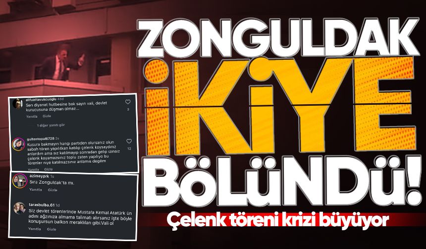 Zonguldak ikiye bölündü: Çelenk töreni krizi büyüyor!