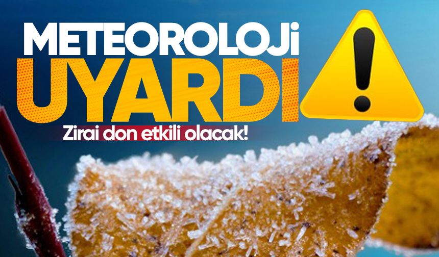 Zonguldaklılar dikkat: Zirai don etkili olacak!