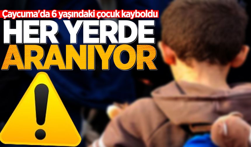 Çaycuma'da 6 yaşındaki çocuk kayboldu: Her yerde aranıyor!