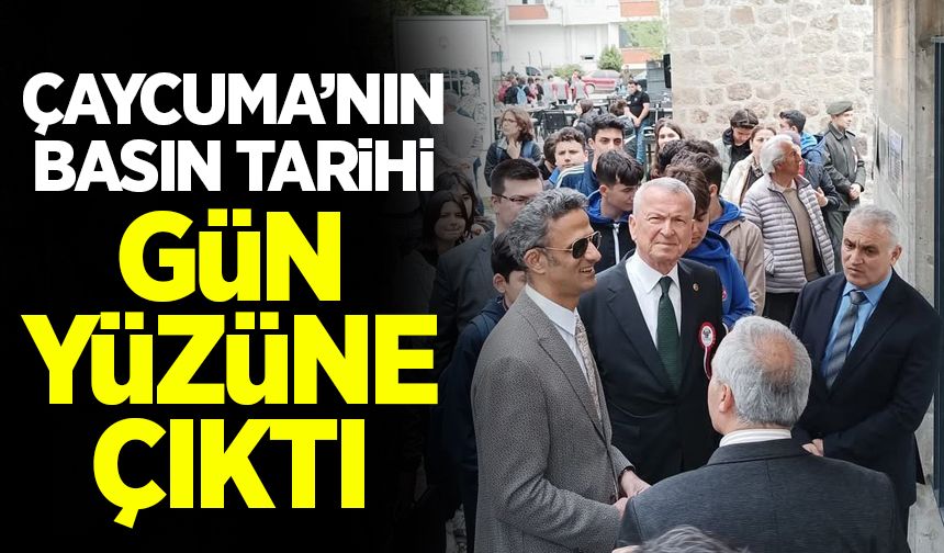 Çaycuma'nın basın tarihi gün yüzüne çıktı