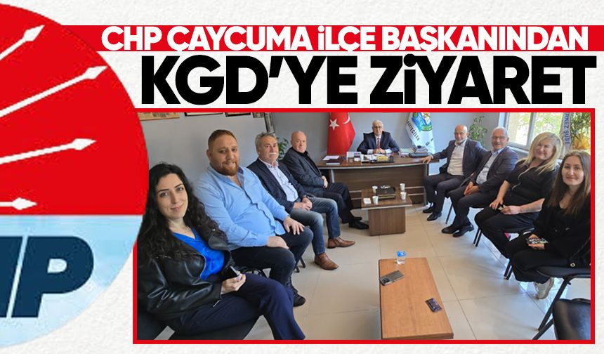 CHP Çaycuma İlçe Başkanı Fahri Diler'den KGD'ye ziyaret