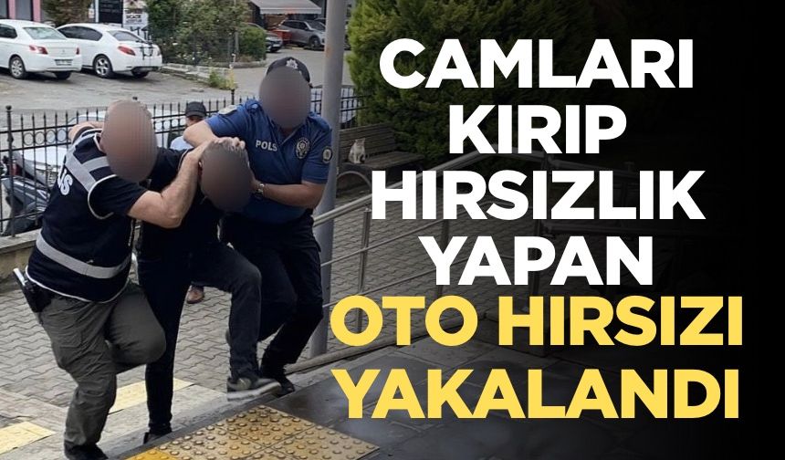 Karadeniz Ereğli’de 5 aracın camını kırarak hırsızlık yapan şüpheli tutuklandı