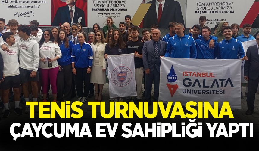 Üniversiteler arası tenis turnuvasına Çaycuma ev sahipliği yaptı