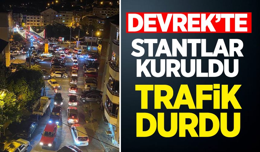 Devrek’te Trafik Çilesi: Stantlar ve Kapanan Köprü Trafiği Felç Etti, Vatandaş İsyan Etti
