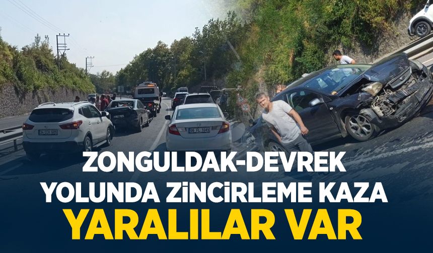 Zonguldak-Devrek Yolunda Zincirleme Kaza: Yaralılar Hastaneye Kaldırıldı