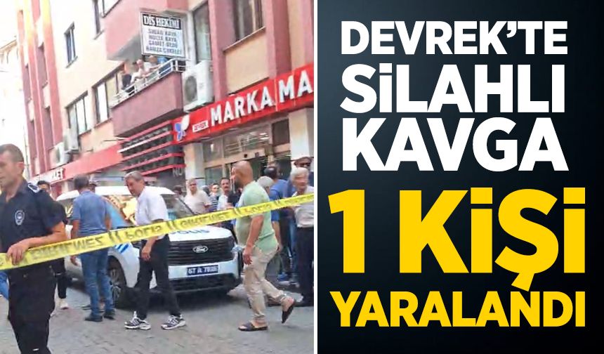 Devrek'te silahlı kavga! 1 kişi yaralandı