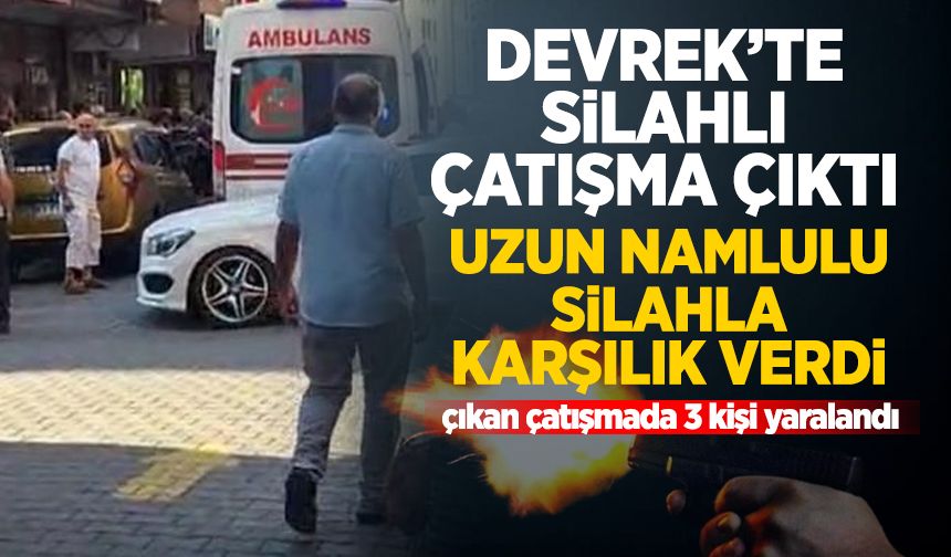Devrek'te çatışma! Uzun namlulu silah ile karşılık verdi