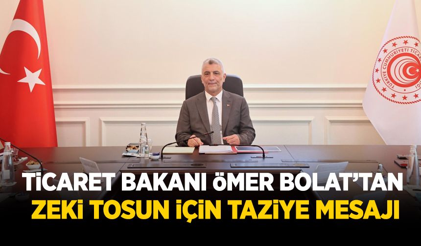 Ömer Bolat’tan Zeki Tosun için taziye mesajı