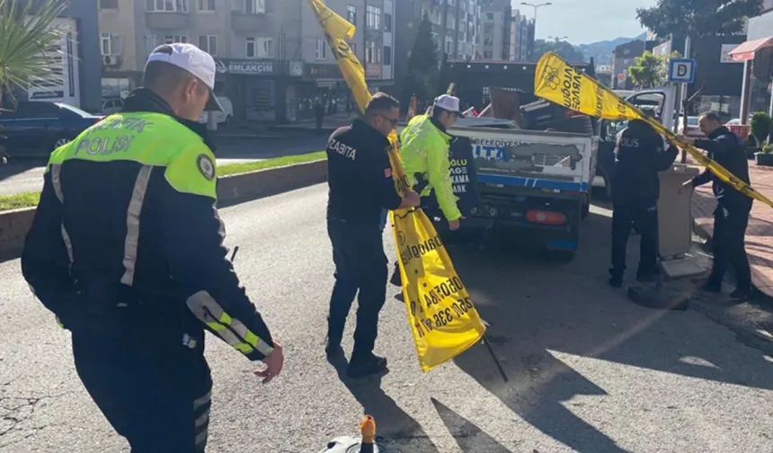 Kaldırımlar işgallerden temizlendi