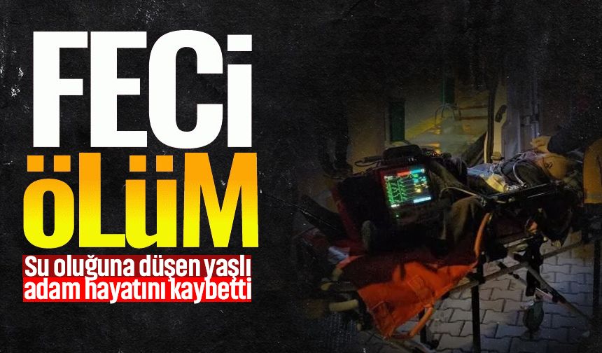 Su oluğuna düşen yaşlı adam hayatını kaybetti