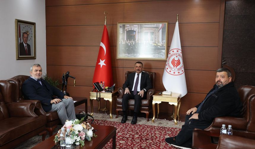 Vali Hacıbektaşoğlu, Avrupa Zonguldaklılar Derneği heyetini kabul etti