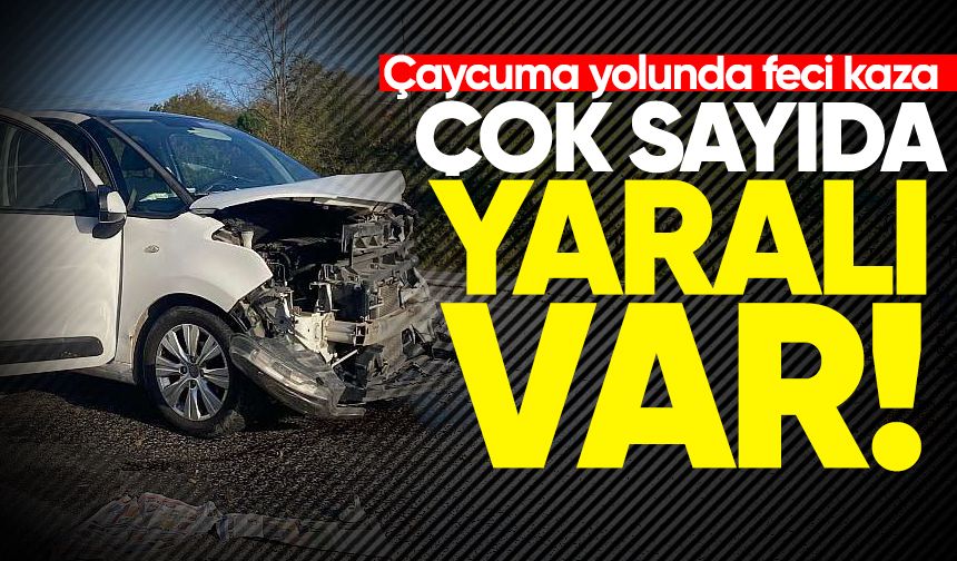 Çaycuma yolunda feci kaza: Çok sayıda yaralı var!