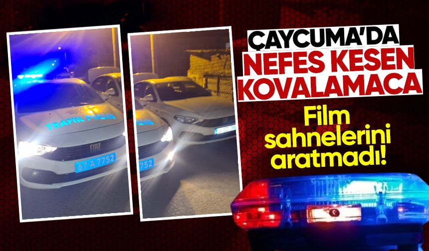 Çaycuma'da nefes kesen kovalamaca: Film sahnelerini aratmadı!