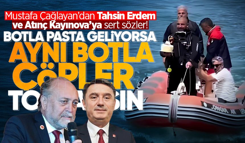 Mustafa Çağlayan topa tuttu: ”Botla pasta geliyor, terbiyesiz adam!”