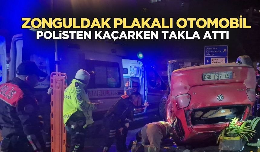 Zonguldak plakalı otomobil ortalığı karıştırdı: 3 Yaralı!