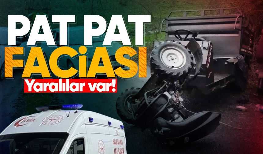 Pat pat kazasında 2 kişi yaralandı