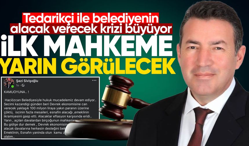 Tedarikçi ile belediyenin alacak verecek krizi büyüyor: İlk mahkeme görülecek!