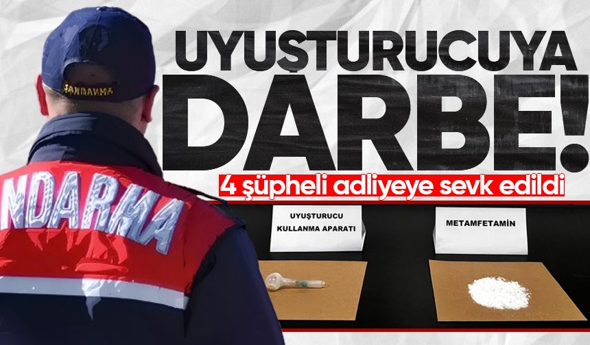 Uyuşturucu operasyonunda 4 şüpheli adliyeye sevk edildi