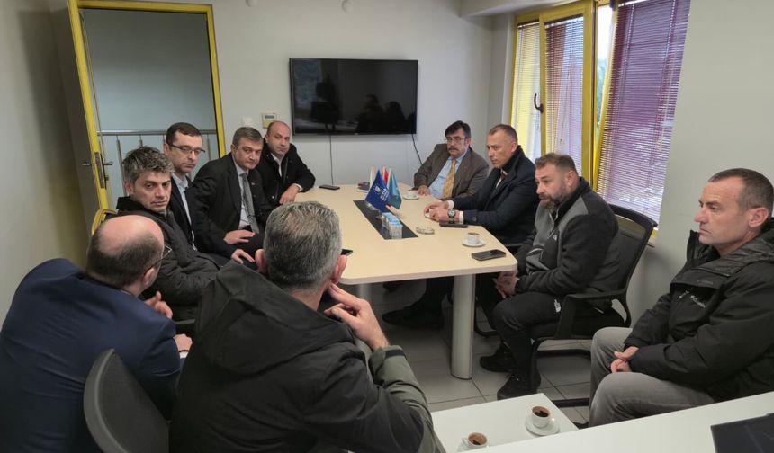 Zonguldak Belediyesi heyeti BURULAŞ’u ziyaret etti