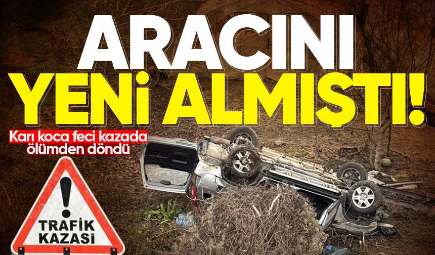 Çaycuma'da feci kaza: Karı koca ölümden döndü!