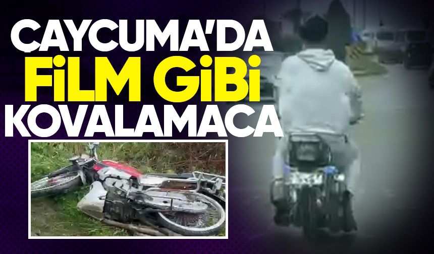 Çaycuma'da film gibi kovalamaca