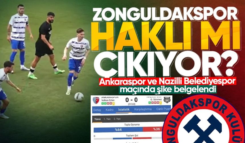 Ankaraspor ve Nazillispor maçında şike resmen belgelendi!