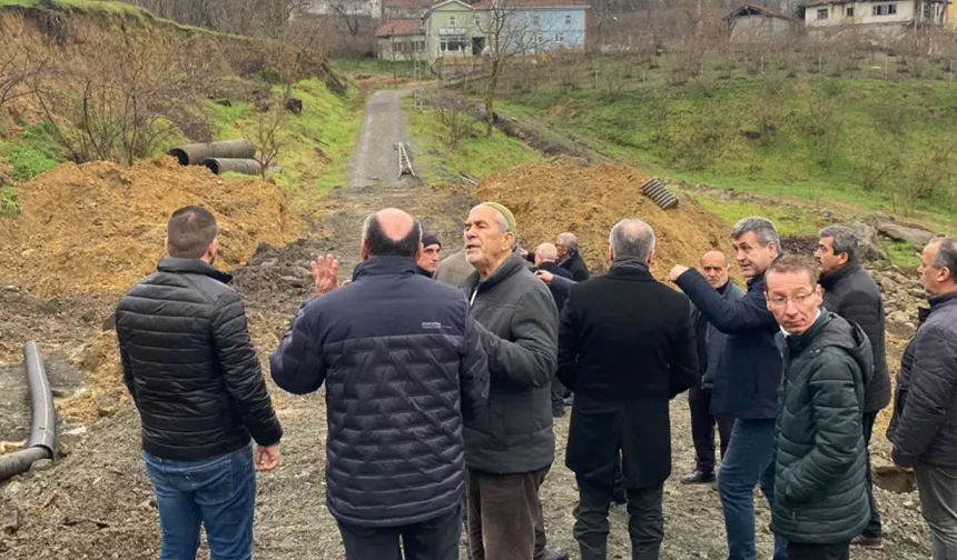 Milletvekili Bozkurt, heyelan bölgesine gitti