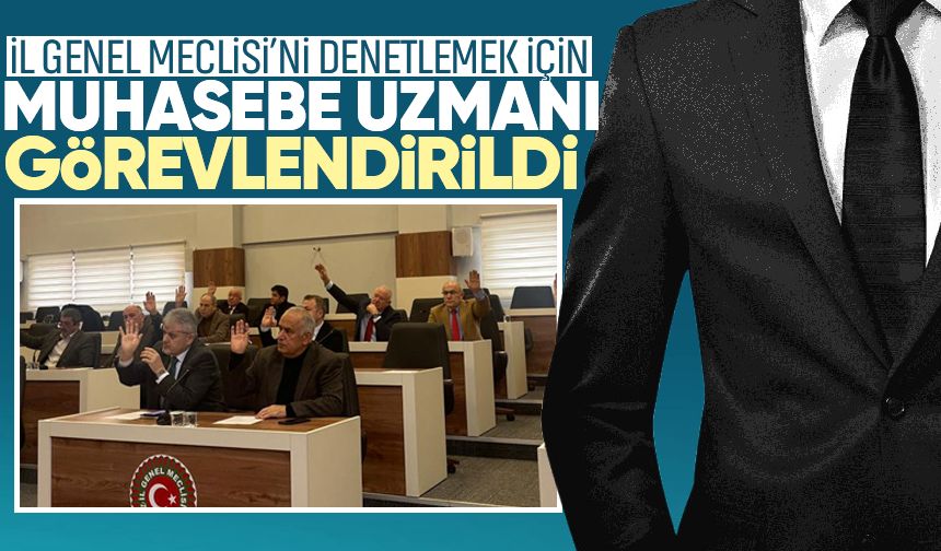 İl Genel Meclisi’ni denetlemek için muhasebe uzmanı görevlendirildi