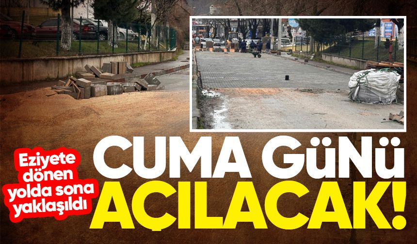 İstasyon caddesi cuma günü trafiğe açılacak!