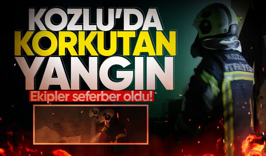 Kozlu'da korkutan yangın: Ekipler seferber oldu!