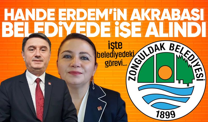 Tahsin Erdem’in eşi Hande Erdem’in akrabası belediyede işe alındı