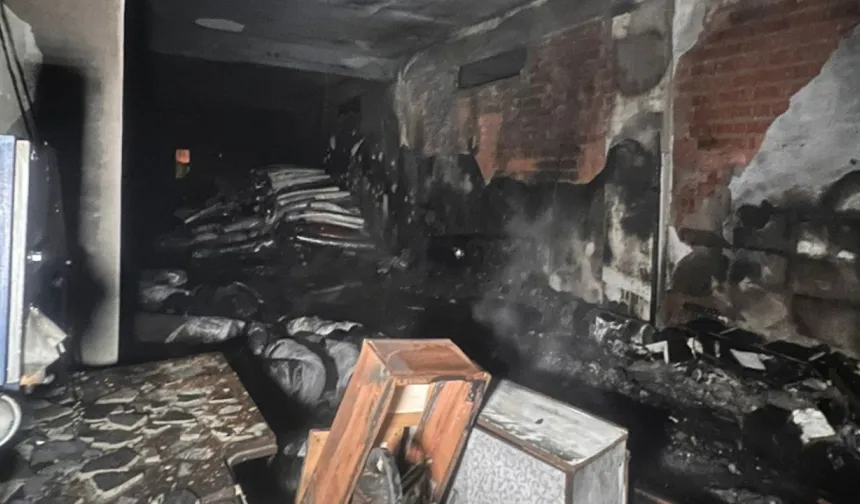 Tekstil Atölyesinde yangın