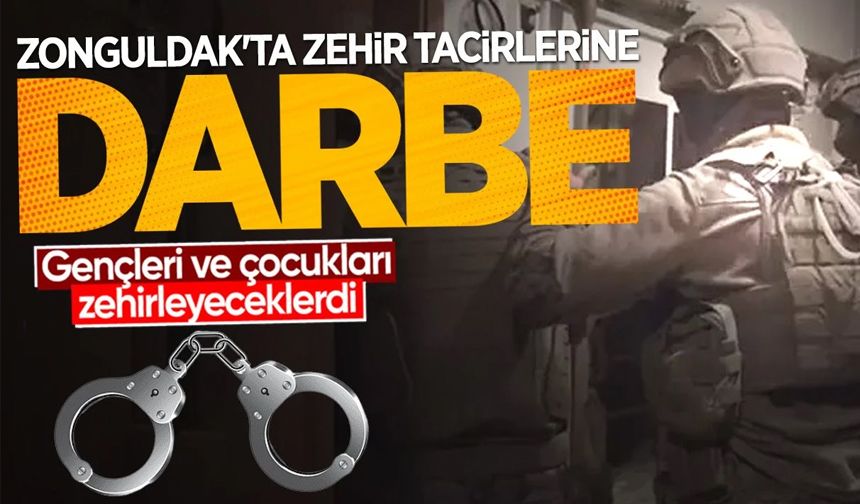 Zonguldak'ta uyuşturucuya darbe: 1 milyon 263 bin uyuşturucu madde ele geçirildi!