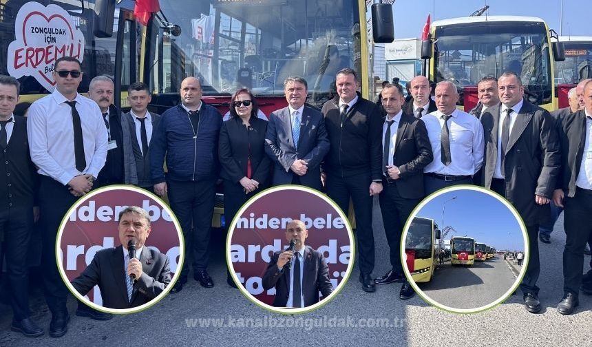 Zonguldak’ta 30 yıl sonra bir ilk: 7 Halk otobüsü hizmete başladı!
