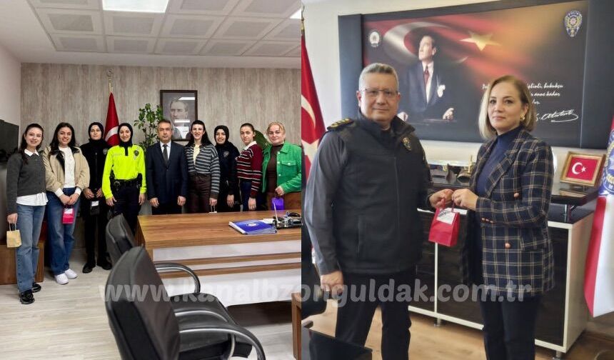 Zonguldak Emniyet Müdürlüğü kadın personelini unutmadı